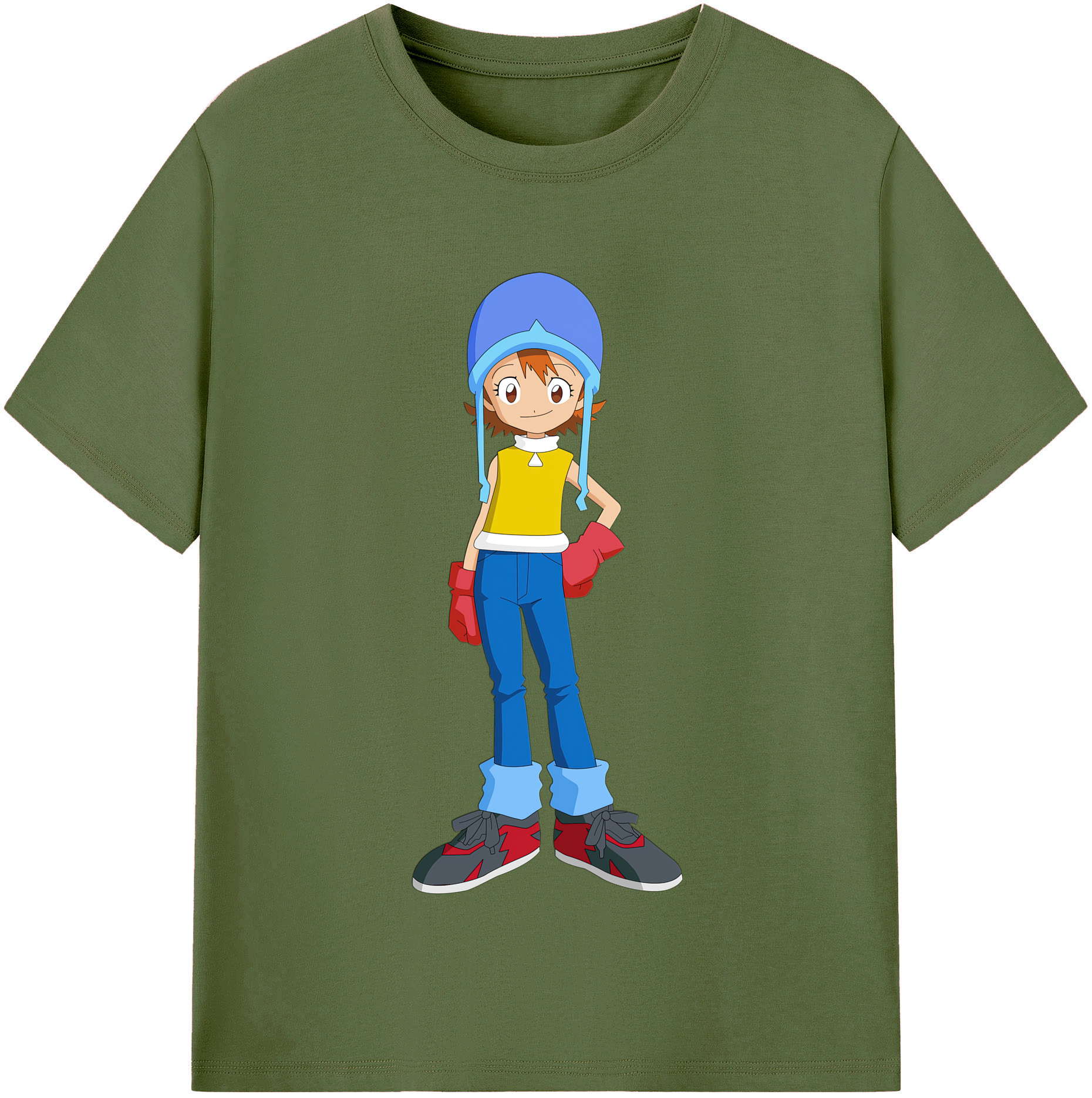（画像用） Digimon デジタルモンスター/デジモン 綿100％半袖Tシャツ（フロントプリント）